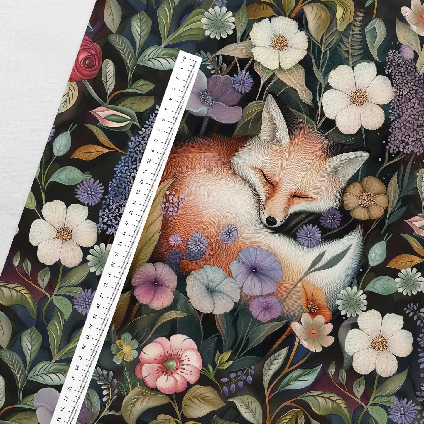 Cilpiņtrikotāžas panelis 40x50 cm-noslēpumainās pļavas kūmiņš 250 g/m²