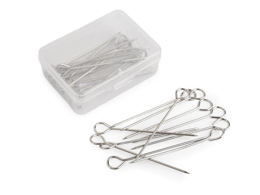Image of 65 mm Long Pins – Stainless Steel, 30 pcs – available online at Šarlotes audumi