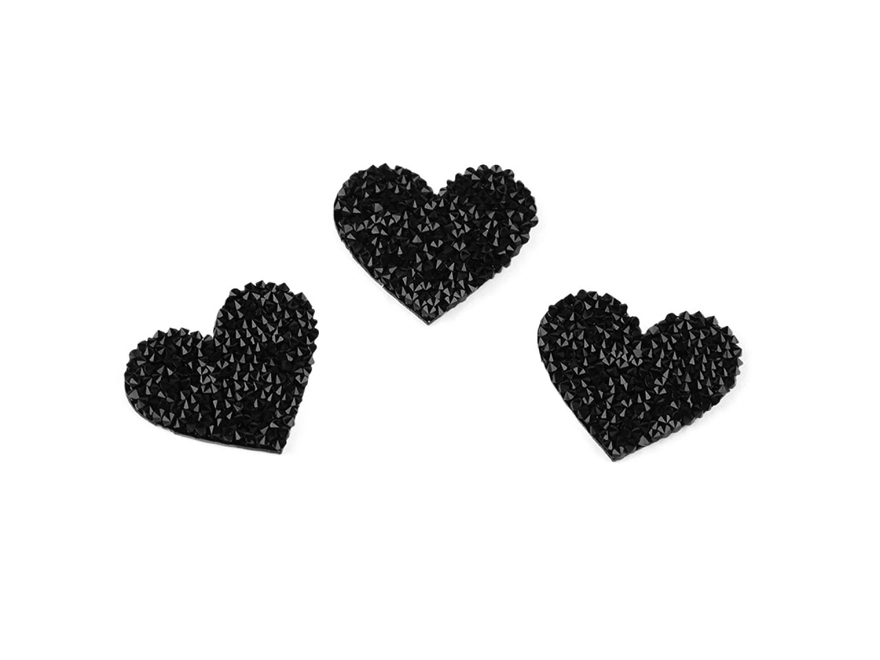 Image of iron-on appliqué "Heart with crystals" – available at Charlotte's Fabrics