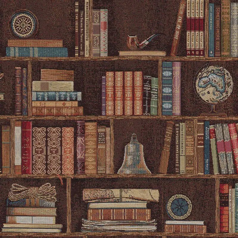 Attēls ar Gobelēns - bibliotēka 350 g/m² – pieejams Šarlotes audumi