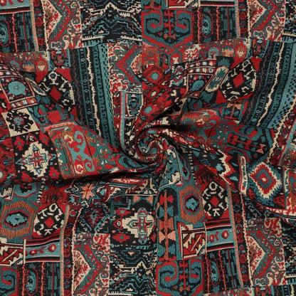 Attēls ar Gobelēns - boho raksts 360 g/m² – pieejams Šarlotes audumi