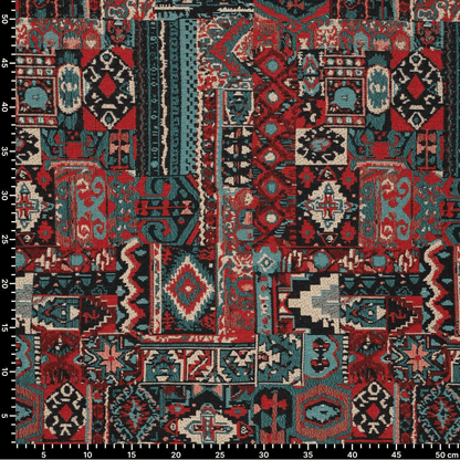 Attēls ar Gobelēns - boho raksts 360 g/m² – pieejams Šarlotes audumi