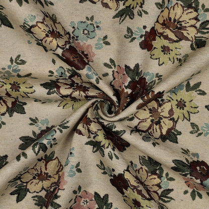 Tapisserie - fleurs avec accents dorés sur fond clair 420 g/m² – disponible chez Šarlotes audumi