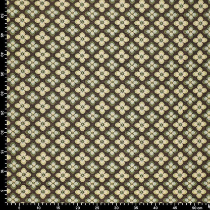 Gobelēns - zaļš ziedu raksts 260 g/m²