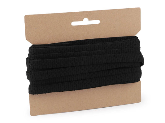 Gumija veļai 12 mm - melna