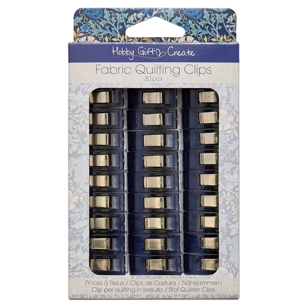 Attēls ar Hobby Gift Create QuiltClip auduma knaģi 26x10 mm 30 gab. – pieejams Šarlotes audumi