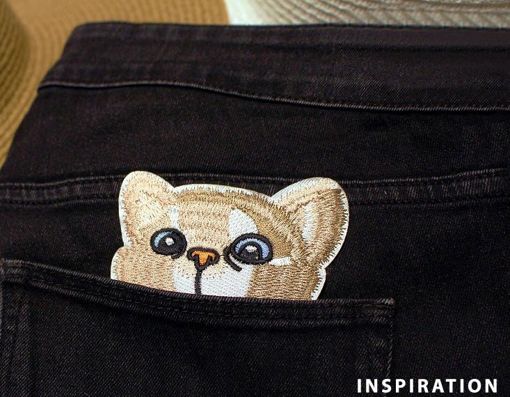 Attēls ar Ielāps uzgludināms kaķis| 55 x 90 mm – pieejams Šarlotes audumi