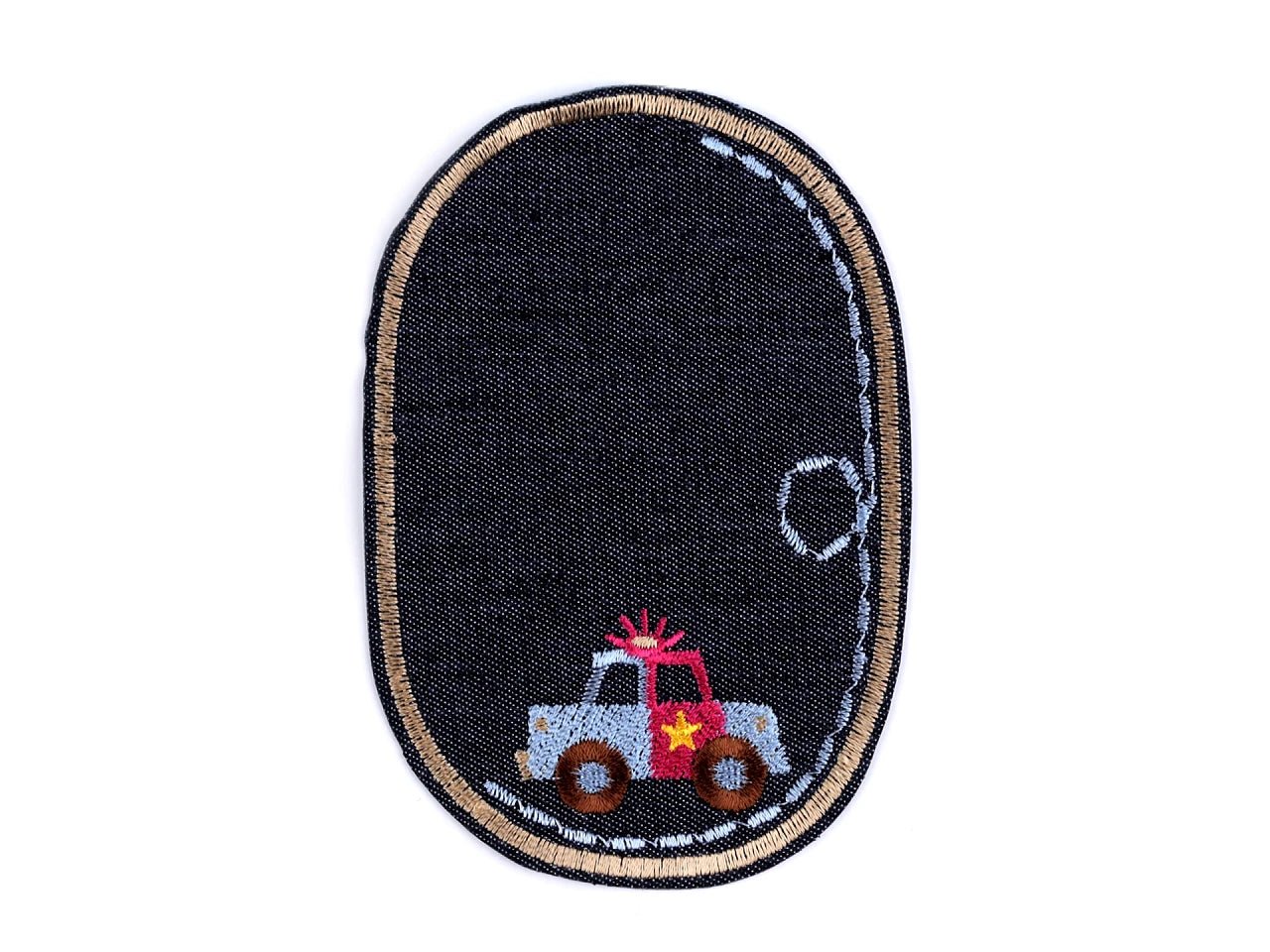 Attēls ar Ielāps uzgludināms ovāls 7,8x 12 cm – pieejams Šarlotes audumi