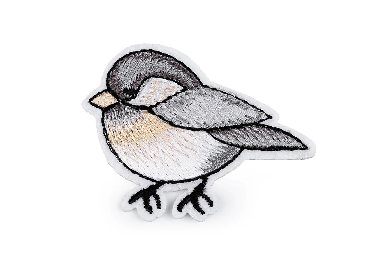 Attēls ar Ielāps uzgludināms putniņi | 4,5 x 6 cm |dažādi toņi – pieejams Šarlotes audumi