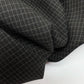 Itālijas vilnas audums | 100% vilna | 180 g/m² | 155 cm | Rūtains pelēks - melns