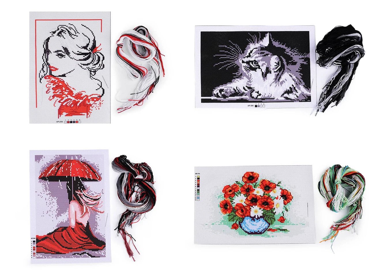 Image of embroidery kit (21 × 29.5 cm) – available at Šarlotes audumi
