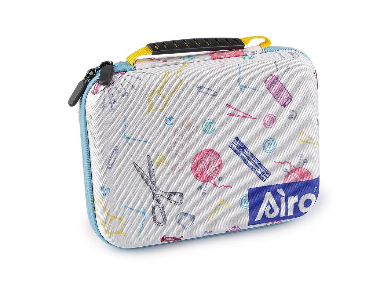 Attēls ar Izšūšanas komplekts koferītī ar mulinē diegiem un rīkiem – pieejams Šarlotes audumi