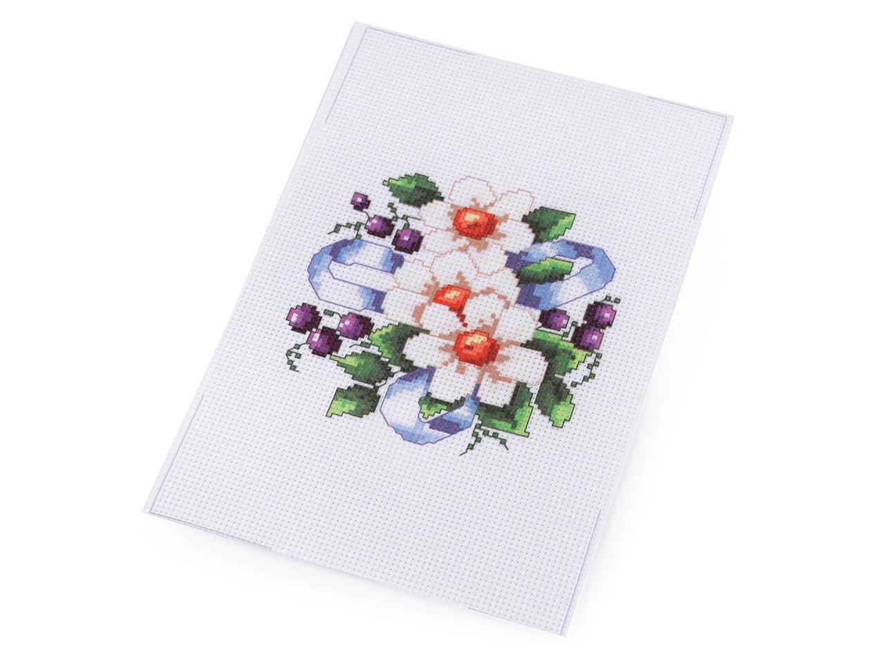Cross-stitch embroidery kit 14 × 20 cm – available at Šarlotes audumi