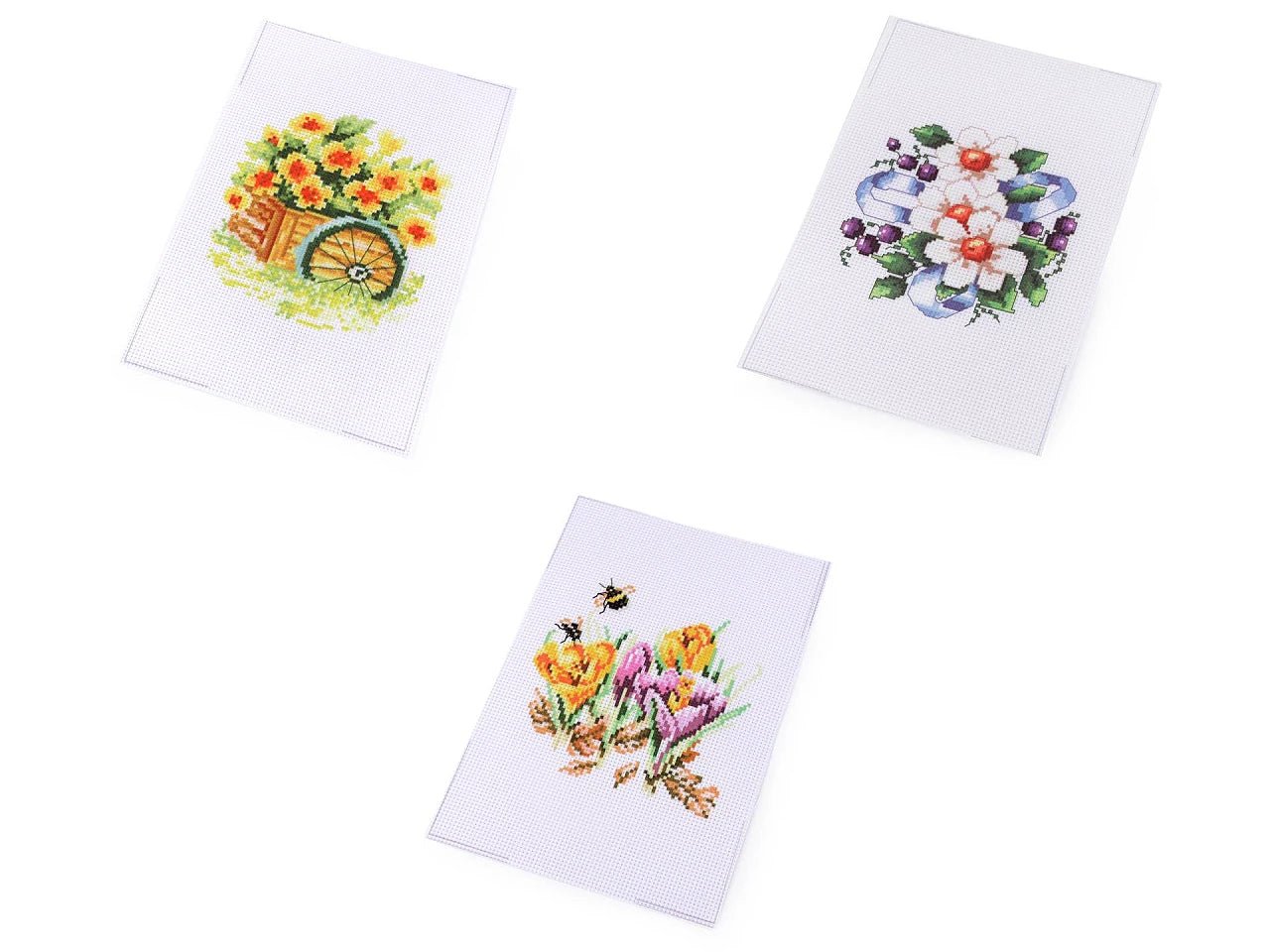 Image of a cross-stitch embroidery kit, 14 × 20 cm – available at Šarlotes audumi