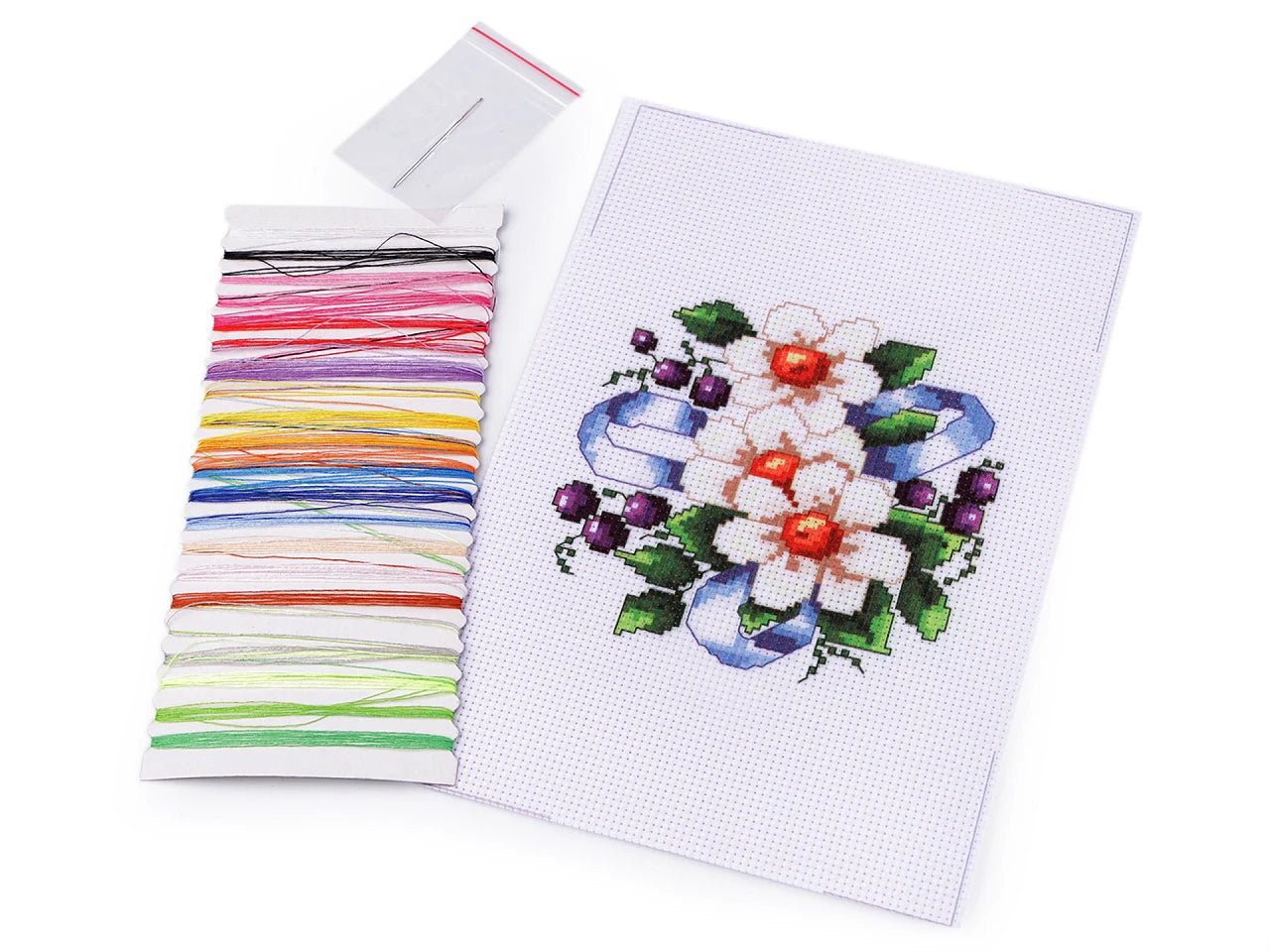 Image of a cross-stitch embroidery kit 14 × 20 cm – available at Šarlotes audumi