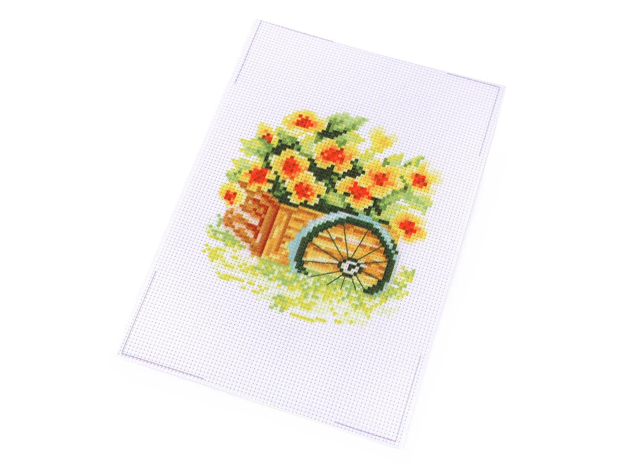 Cross-stitch embroidery kit 14 × 20 cm – available at Šarlotes audumi