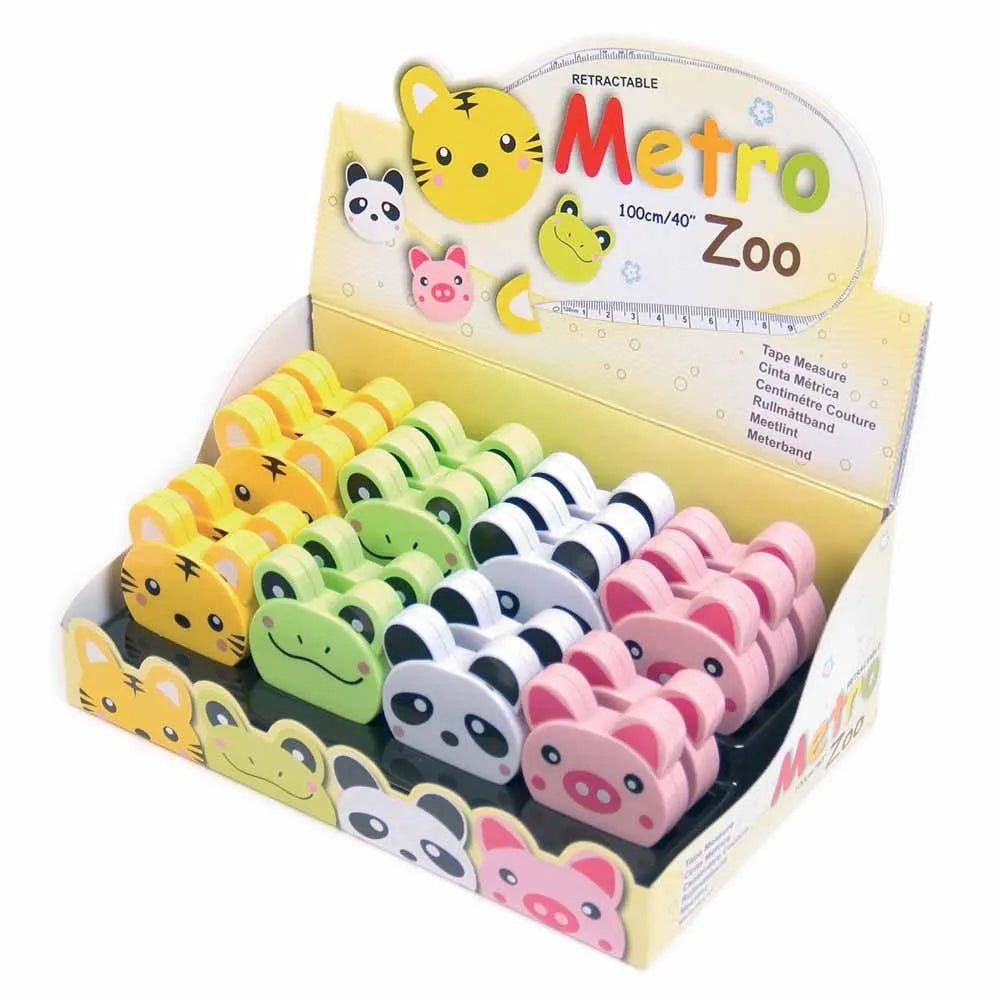 Image avec mètre ruban rétractable Animaux – disponible chez Charlotte Tissus