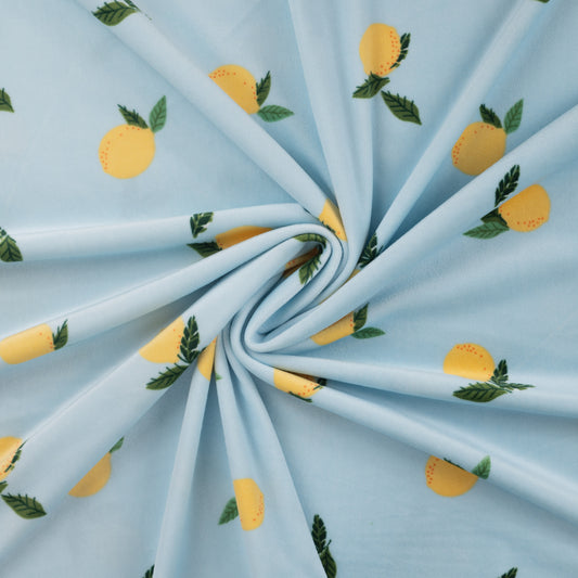 Minky flīss(gludais) -citroni 220 g/m²