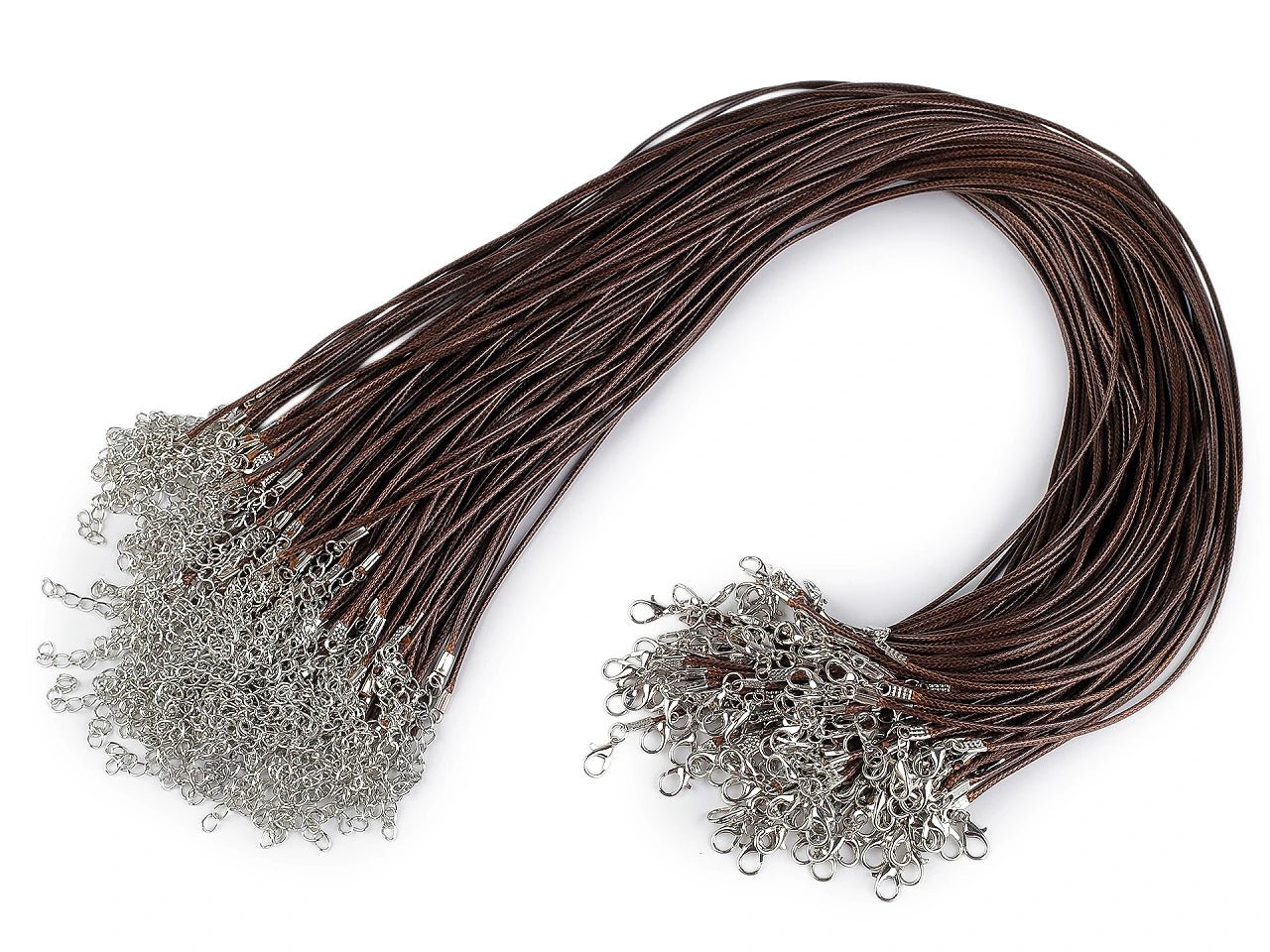 Attēls ar Kaklarotas aukla ar karabīni – gatavs pamats rotām (45 cm) – pieejams Šarlotes audumi