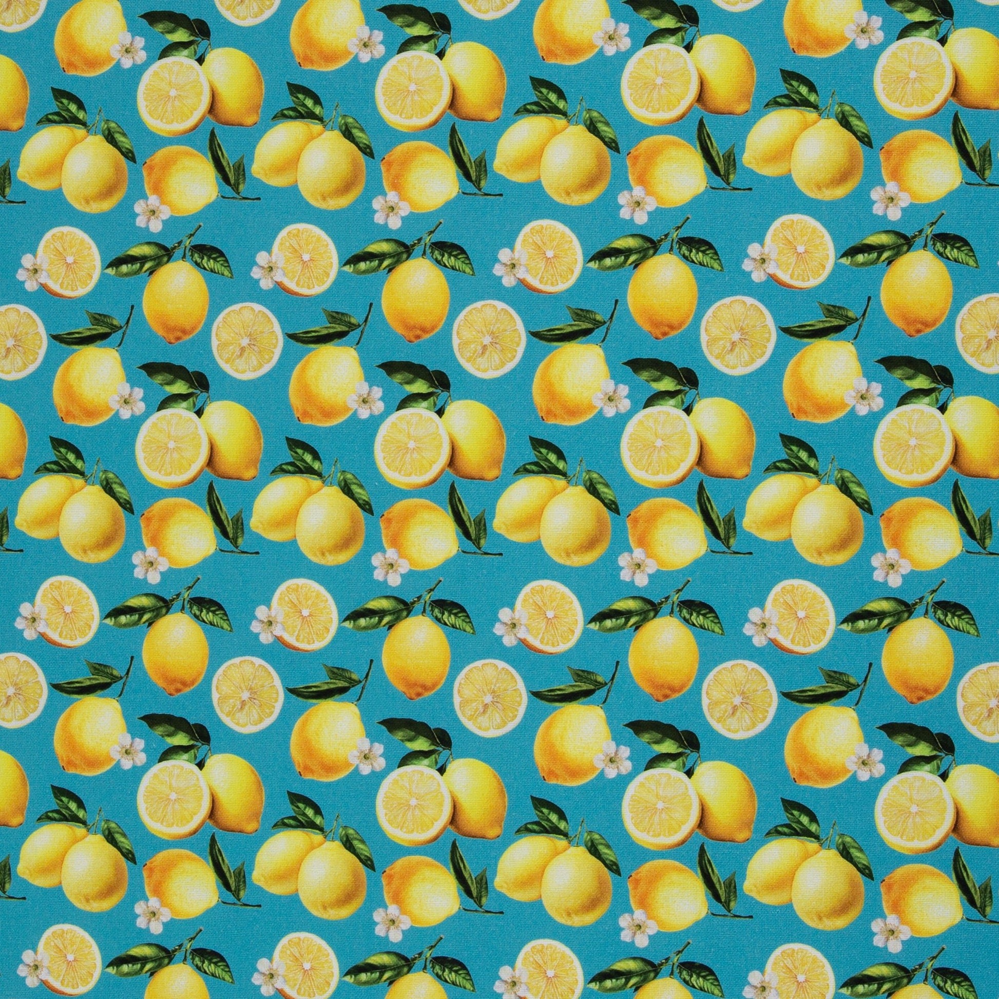 Attēls ar Kanvas audums - citroni 200 g/m² – pieejams Šarlotes audumi