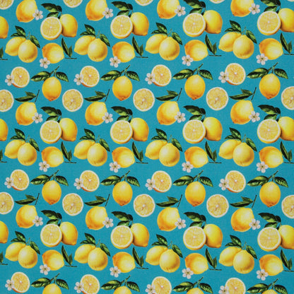 Image of canvas fabric - lemons 200 g/m² – available at Šarlotes audumi