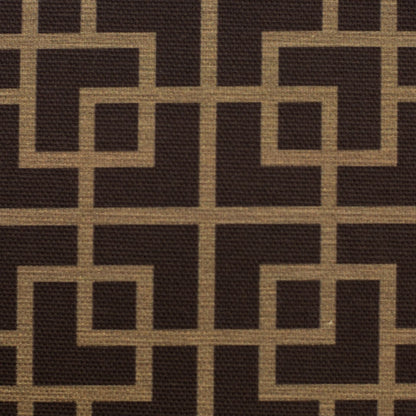 Toile à motif géométrique sur fond marron 220 g/m²
