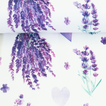 Image with canvas fabric - lavender 210 g/m² – available at Šarlotes audumi