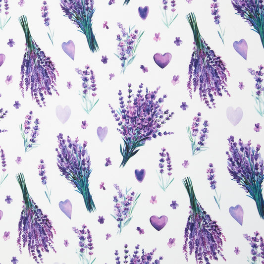 Attēls ar Kanvas audums - lavandas 210 g/m² – pieejams Šarlotes audumi