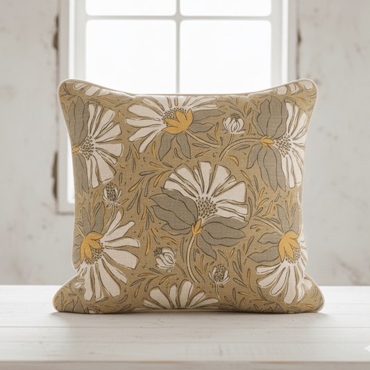 Attēls ar Kanvas audums - mierīgā ziedu pasaule 200 g/m² – pieejams Šarlotes audumi