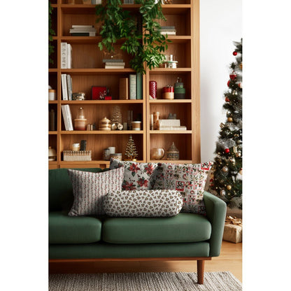 Canvas fabric – Christmas star – available online at Šarlotes audumi
