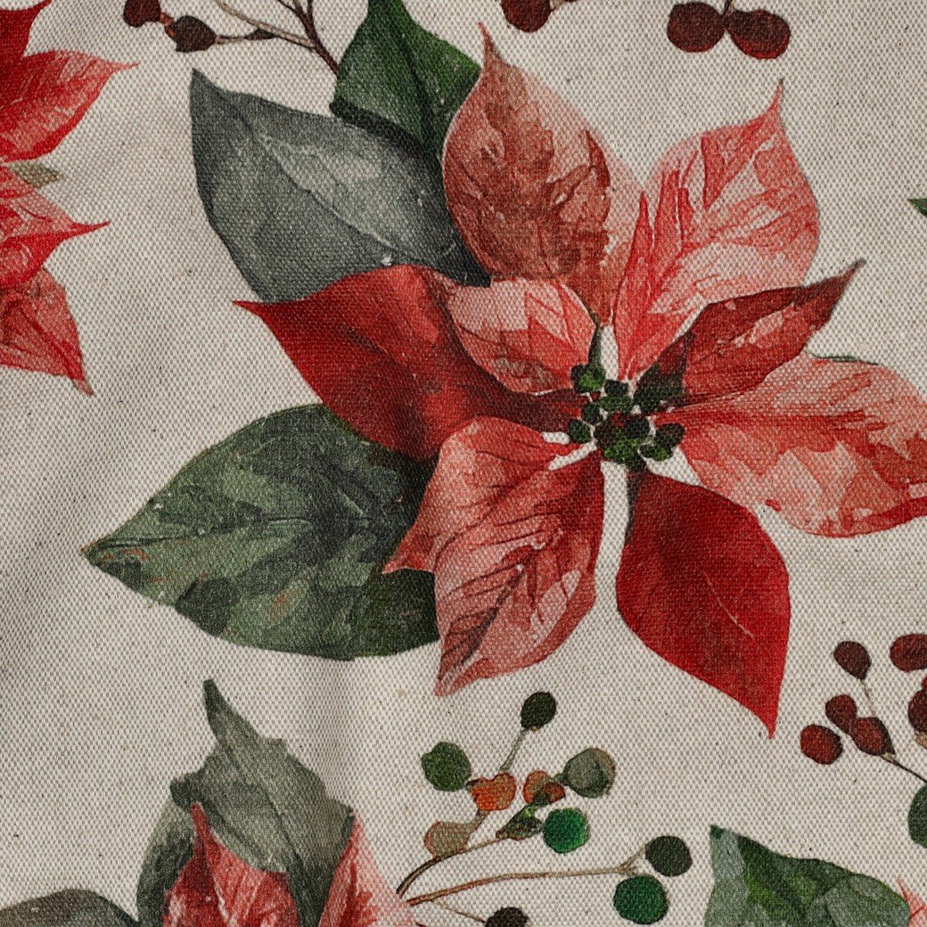 Image of canvas fabric Christmas star – available online at Charlotte's Fabrics
