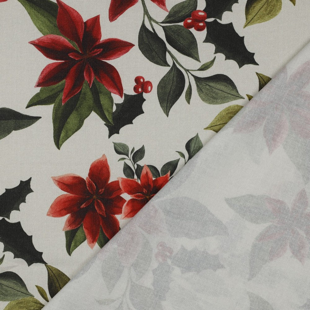 Canvas Fabric - Christmas Stars on a Light Background – available online at Charlotte's Fabric