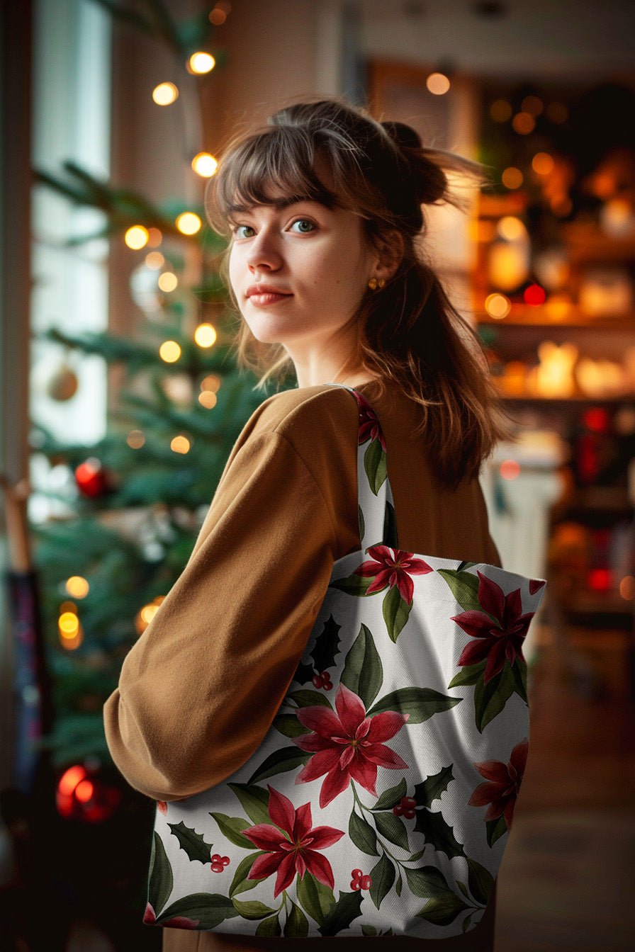 Canvas Fabric - Christmas Stars on a Light Background – available online at Charlotte's Fabric