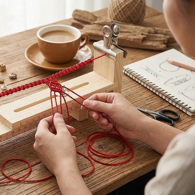 Attēls ar Koka stelles aproču aušanai – pieejams Šarlotes audumi