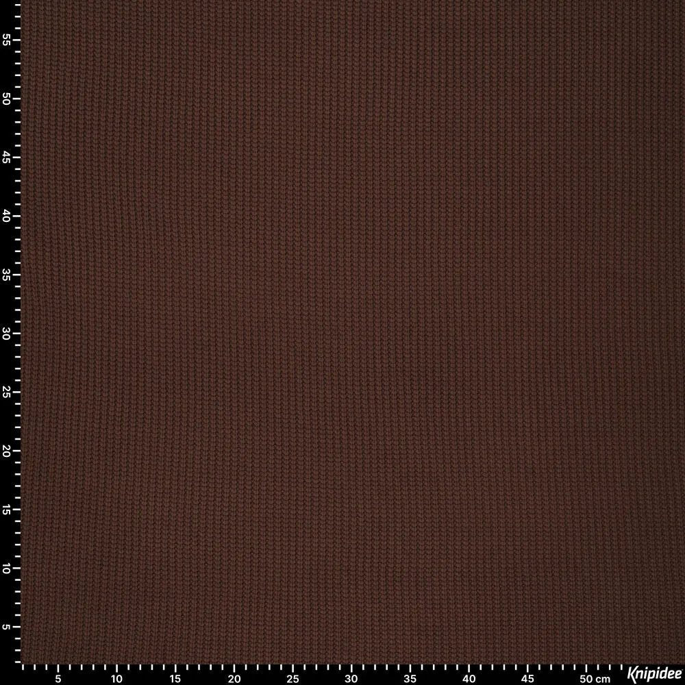 Attēls ar Kokvilnas adījums - šololādes tonis 500 g/m² – pieejams Šarlotes audumi