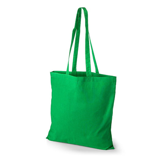 Attēls ar Kokvilnas auduma maisiņš ar garajiem rokturiem 38 x 42 cm 140 g/m² - gaiši zaļa – pieejams Šarlotes audumi