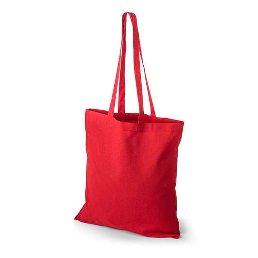 Attēls ar Kokvilnas auduma maisiņš ar garajiem rokturiem 38 x 42 cm 140 g/m² - sarkans – pieejams Šarlotes audumi