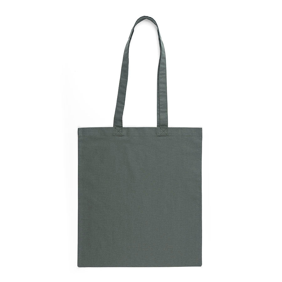 Attēls ar Kokvilnas auduma maisiņš ar garajiem rokturiem 38 x 42 cm 140 g/m² - tumši zaļš – pieejams Šarlotes audumi