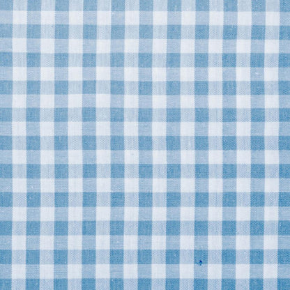 Tissu en coton bleu à carreaux 90 g/m²