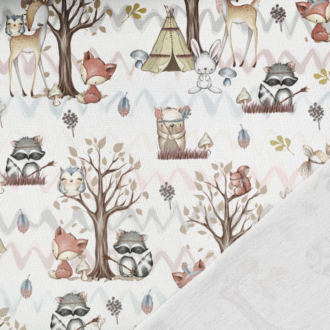 Image avec tricot bouclette en coton - animaux bohème 250 g/m² | Design - 12 – disponible chez Šarlotes audumi