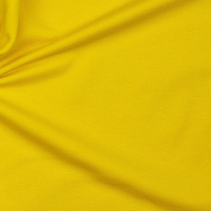 Maille bouclette en coton - jaune 235 g/m² (certif. GOTS)
