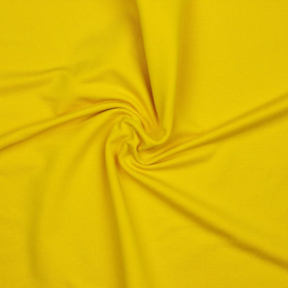 Jersey bouclette en coton - jaune 235 g/m² (certif. GOTS)
