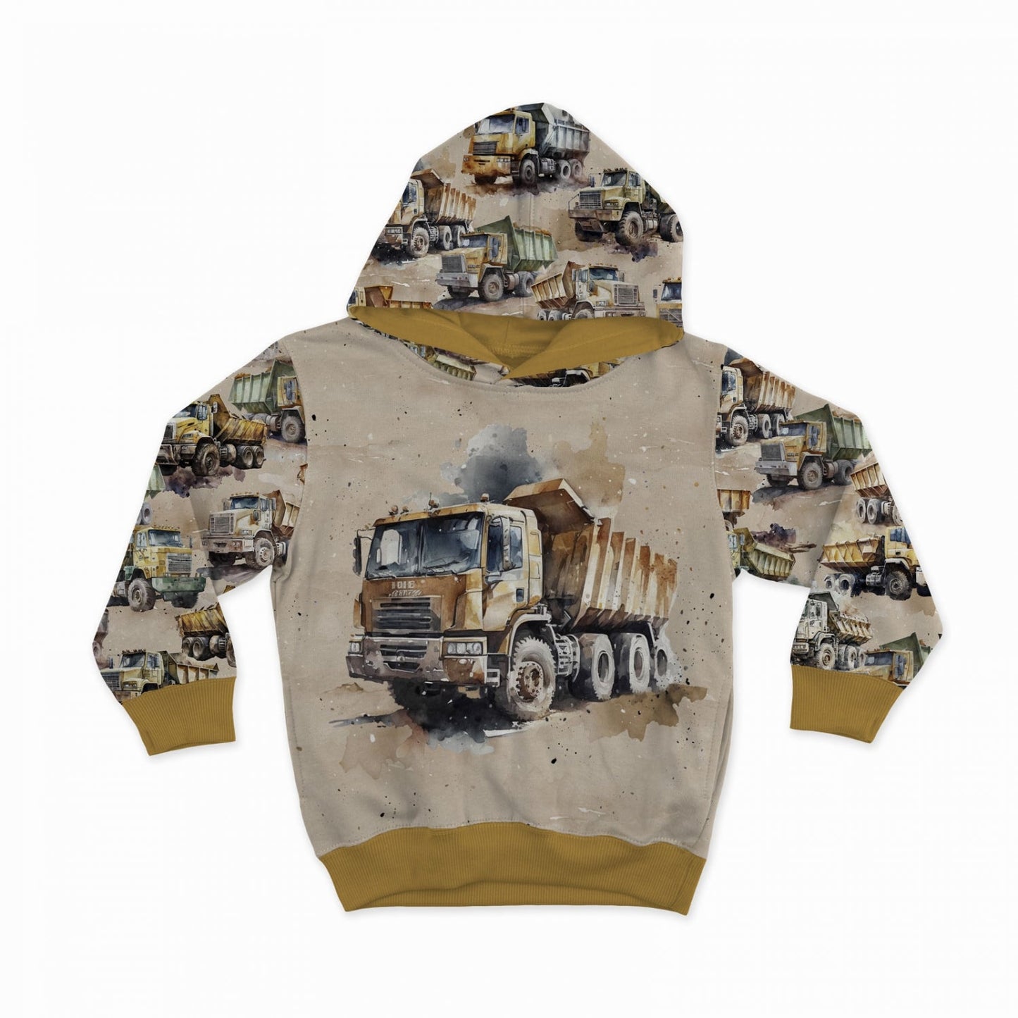 Attēls ar Kokvilnas cilpiņtrikotāža - jaudīgie pašizgāzēji akmeņlauztuvēs 250 g/m² | Dizains - 01 – pieejams Šarlotes audumi