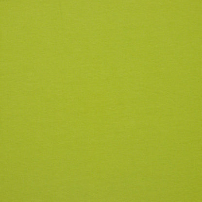 Jersey bouclette en coton - vert citron 235 g/m² (certif. GOTS)