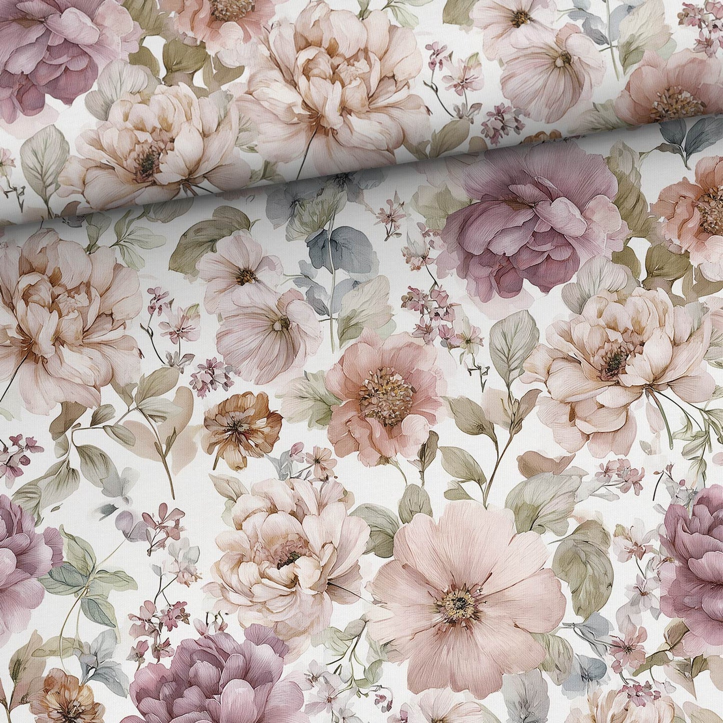 Attēls ar Kokvilnas cilpiņtrikotāža - pūderziedi 250 g/m² – pieejams Šarlotes audumi