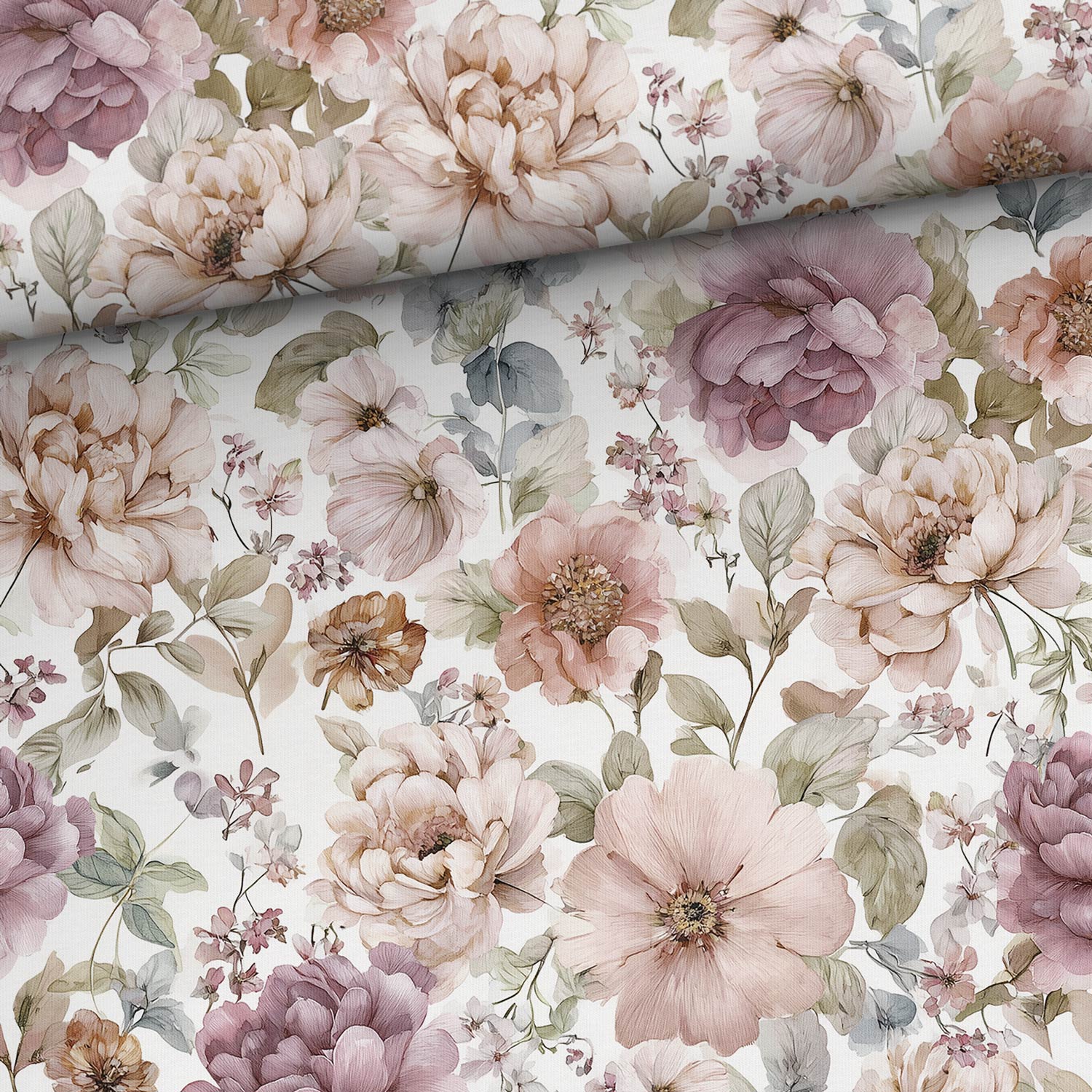 Attēls ar Kokvilnas cilpiņtrikotāža - pūderziedi 250 g/m² – pieejams Šarlotes audumi