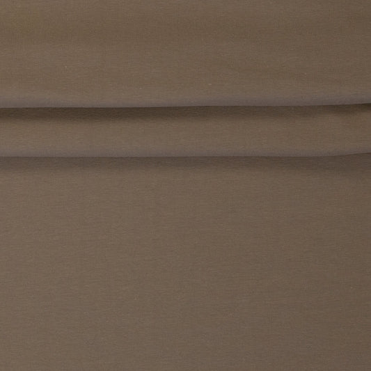 Image with cotton loopback knit, taupe, 230 g/m² – available online at Charlotte's Fabrics