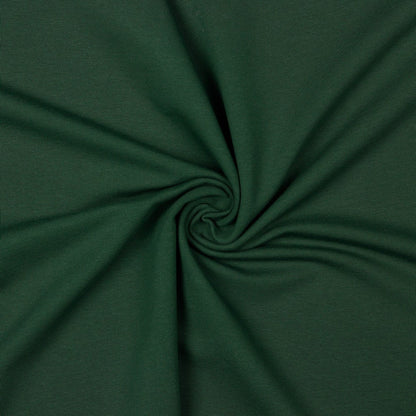 Maille bouclette en coton - vert foncé 235 g/m² (certif. GOTS)