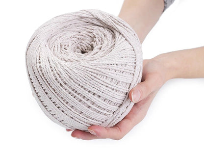 Attēls ar Kokvilnas makramē(macrame) aukla 2–2,5 mm|dažādu toņu – pieejams Šarlotes audumi
