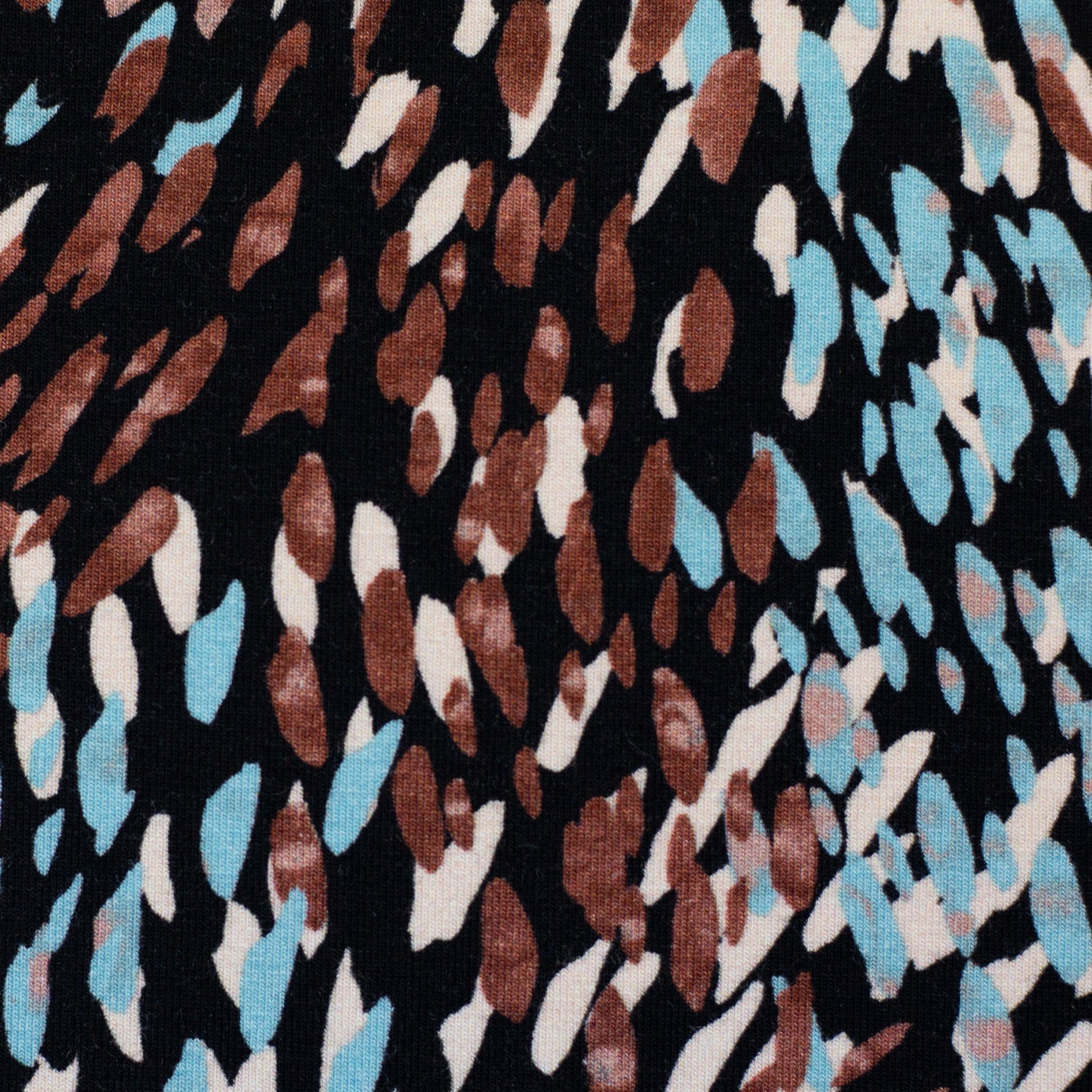 Attēls ar Kokvilnas trikotāža - apstrakts punktiņu raksts 200 g/m² – pieejams Šarlotes audumi